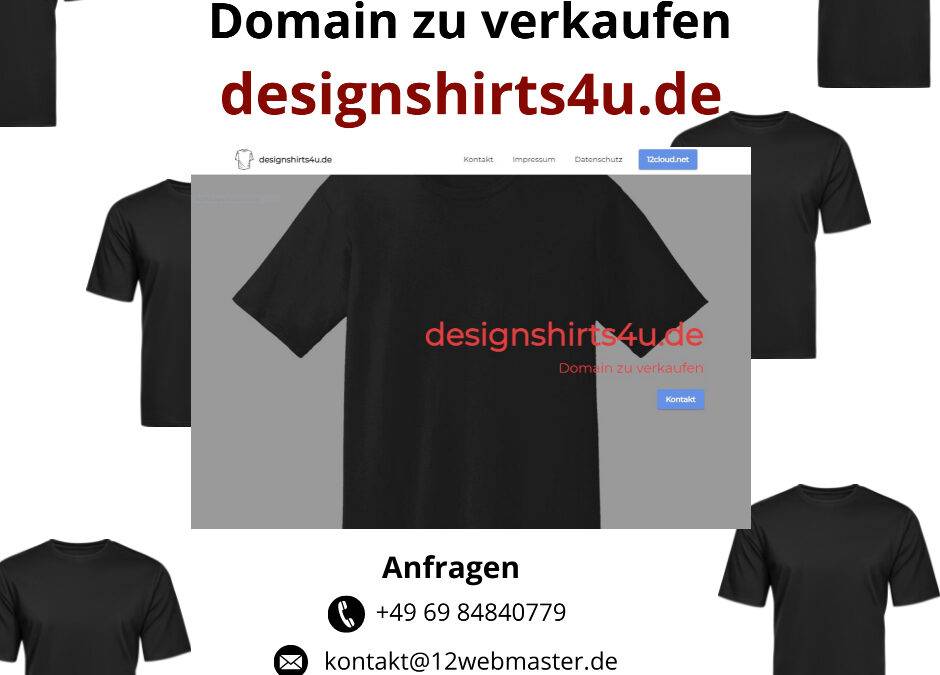 designshirts4u.de zu verkaufen